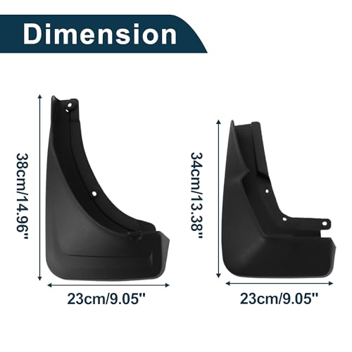Image of Mud Flaps Splash Guards for Mercedes Benz GLS (WIth Pedal) 2020-2023 Low Configuration W /Mount Accessories Mud Guards Front and Rear 1 Set