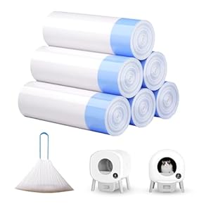 120 Count Cat Litter Box Liners for ZeaCotio and Fsitego Self Cleaning Litter Box, Extra Thick Heavy Duty Cat Litter Bags Replacement, Cat Litter Box Liners 3-4 Gallons of Capacity 120 Count Cat Litter Box Liners for ZeaCotio and Fsitego Self Cleaning Litter Box Extra Thick Heavy Duty Cat Litter Bags Replacement Cat Litter Box Liners 3 4 Gallons of Capacity