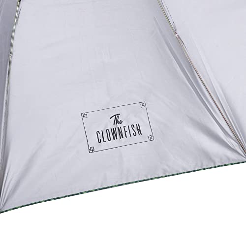 Image of THE CLOWNFISH Umbrella 2- Fold Auto Open Waterproof 190 T Polyester Double Coated Silver Lined Umbrellas For Men and Women
