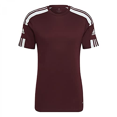 adidas Squadra 21 Jersey Camiseta de Mangas Corta, Hombre, Team Maroon/White, L