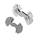 uxcell R15-25mm R7-14.5mm Pocket Measure Tool 32 Plates Radius Gauge Tool Silver Tone, 2pcs