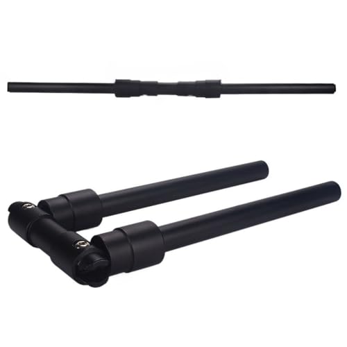 HongzyFirm 自転車ハンドル ブラック 折りたたみ式 交換部品 プロ仕様 クイックリリース 部品アクセサリー, 長さ56/66cm (25.4/31.8x660MM)