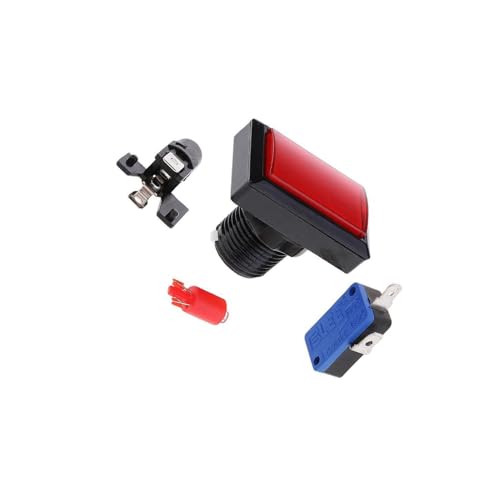 QLECXZI Botones innovadores para juegos arcade compatibles con botones de juego de arcade iluminados con LED de confianza para una máquina recreativa divertida.