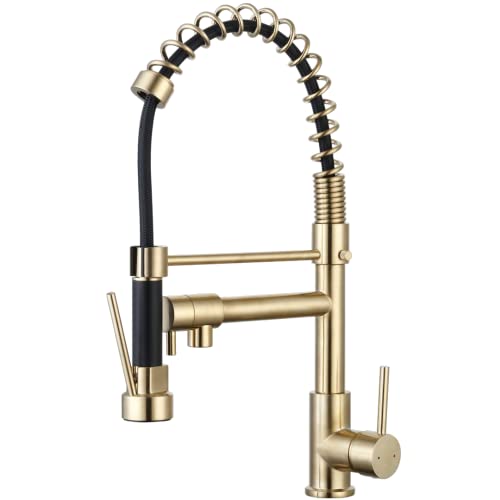 Essebagno Big Pro mitigeur évier à douchette mobile or