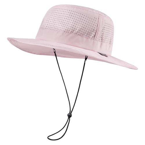 Image of UPF 50+ Bucket Sun Hat with Laser Perforated Mesh Cooling Adjustable Breathable Lightweight for Outdoor Men Women