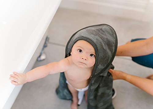Copper Pearl Premium Knit Hooded Bath Towel With Terry Cloth Interior Hunter #TOP6