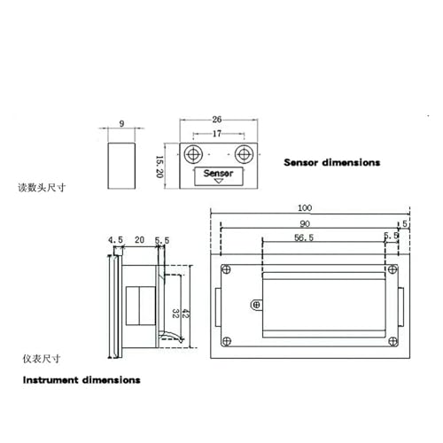 Escala magnética compacta M503 Instrumentos integrados miniatura 2