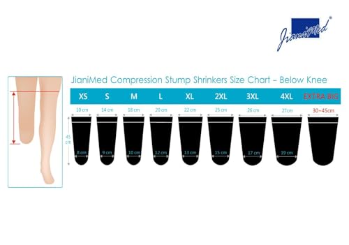 Image of Prosthetic Stump Shrinkers-Below Knee, 45cm, Compression, Amputee Socks, 20-30, Daily use, Taiwan Excellence 2XL