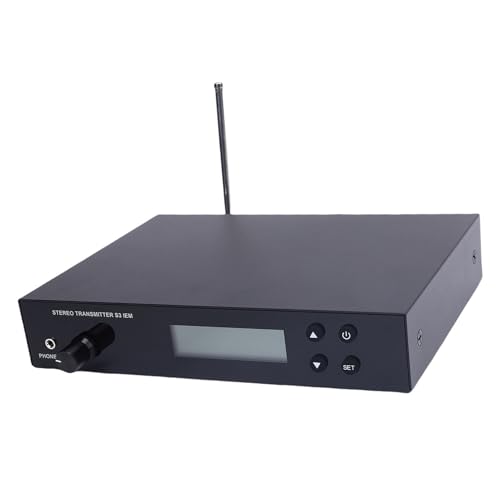 Sistema Inalámbrico IEM Matybobe 863-865MHz Transmisor Receptor Auriculares Estudio Escenario Banda Actuación en Vivo (Enchufe US) miniatura 3