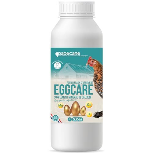 DADECARE Eggcare Calcium pour Oiseaux 1 l avec minéraux et vitamines – Œufs sains et coquilles résistantes – Fortifie Les os – Convient pour Tous Les stades de développement