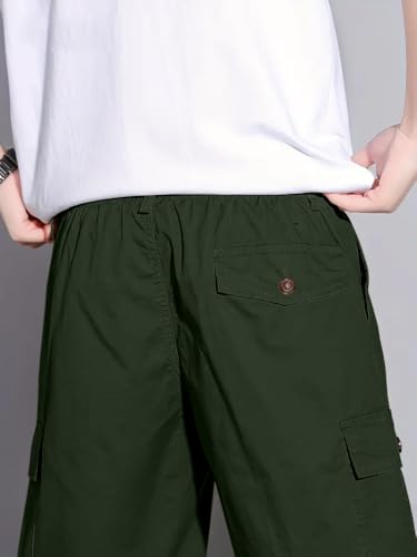 Image of GRECIILOOKS Bermuda Cotton Shorts for Men - Relaxed Fit Casual Summer Shorts | Knee Length Chino Style with Pockets