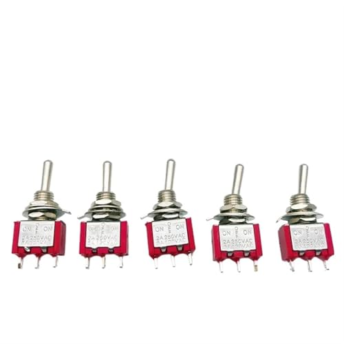 Interruptor de palanca ON-OFF-(ON) MTS-113 mini 6A 125V AC con 3 pines de 6mm