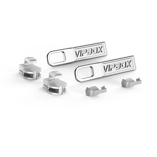 Vipbox YKK-Reißverschluss-Ersatz-Kombination, Metall-Reißverschluss-Griff, Reparatur-Lasche für Gepäck, Koffer
