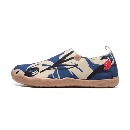 UIN Men's Floral Slip On Shoes Colorful Comfortable Lightweight Art Travel Sneakers Casual Loafers3