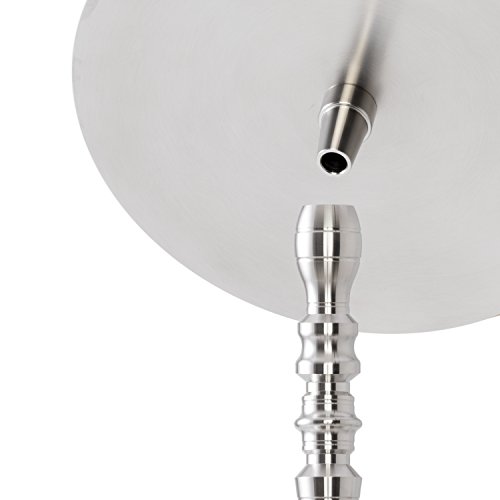 DILAW® Onyx Shisha Edelstahl V2A 75cm Hookah Medium + LED Licht | Wasserpfeife Kaminkopf Komplettset Molassefänger mit 3… – Bild 8