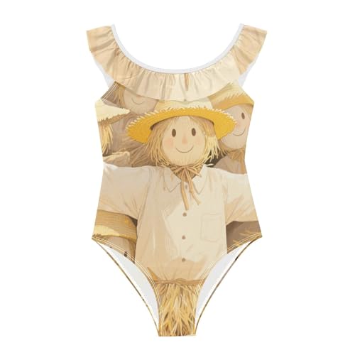 Traje de baño para niñas de 3 a 6 años SyXIOP Hello Fall con diseño otoñal cómodo