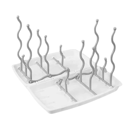 Clingo Escorredor de Mamadeira Portátil, Cinza