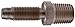 Dixon 1820402SS 303SS Reusable Male Stem, 1/4" Hose ID x 1/8" Male NPTF