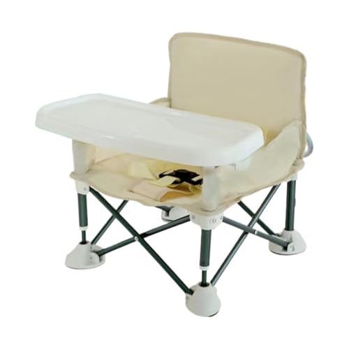 ベビーチェア 折りたたみ 腰掛け ベビーチェア ポータブル折りたたみ式赤ちゃん 椅子,ハイローチェア内蔵収納バッグ,ハイローチェア離乳食 椅子取り外し可能なトレイとパラソル付き,子供 椅子赤ちゃん、ダイニングテーブル、キャンプ、ビーチに最適,38×31×3