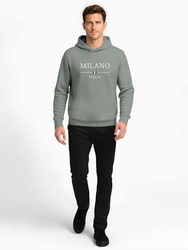 Image of BULLMER Trendy Cotton Blend Sweatshirt for Men | Stylish Full Sleeve Mens Sweatshirts & Hoodies for Winter Wear