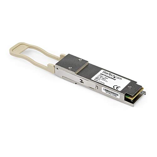 Image of StarTech.com Brocade 40G-QSFP-SR4 Compatible QSFP+ Module - 40GBASE-SR4-40GbE Multimode Fiber MMF Optic Transceiver - 40GE Gigabit Ethernet QSFP+ - MPO 150m - 850nm - DDM (40G-QSFP-SR4-ST) | 40GBASE-SR4, 40GbE Multimode Fiber Optic Transceiver, 40GE Gigabit Ethernet QSFP+, MPO 150m, 850nm, DDM