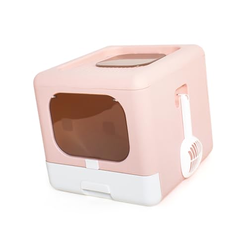 Boîte à litière de chat pliable pour stopper les grains au sol - 5