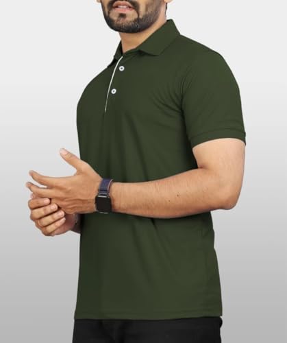 Image of T-Shirt for Men's | Regular Fit Polo Casual Stylish | Half Sleeve T Shirt