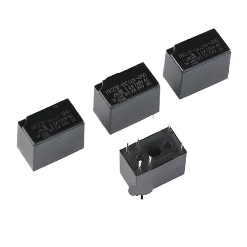 Relés de potencia 2A de 6 pines compatibles con microcontroladores y placas DC 5V