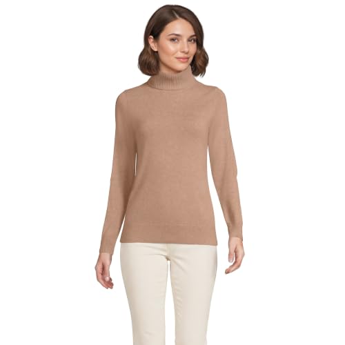 Image of Lands' End Women's Cashmere Turtleneck Sweater