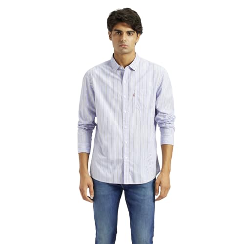 Image of Levi's Men's Striped Slim Fit Shirt