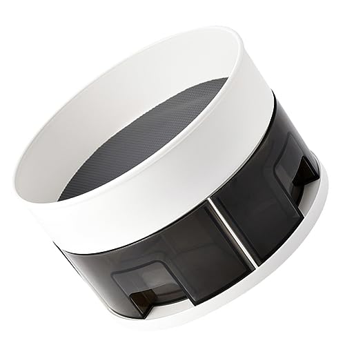 Cabilock 1 Pc Especiero Giratorio Tendedero De Cocina Botes De Cafe Te Bandeja De 2 Niveles Nevera Organizadores Estante De Secado De Botellas Etiquetas Congelador Encima Páginas