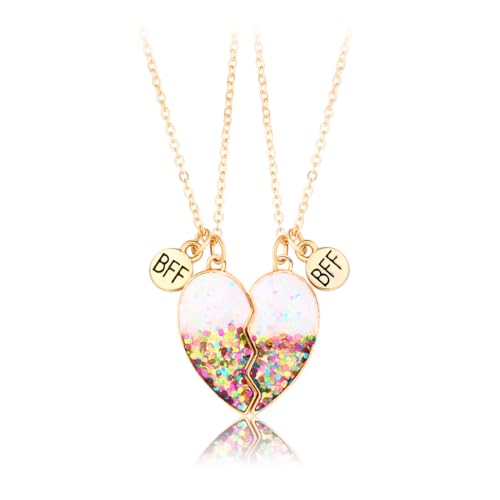 HABNI Bff Collares Para 2 Con Colgante De Medio Corazón Collar De Amistad Con...