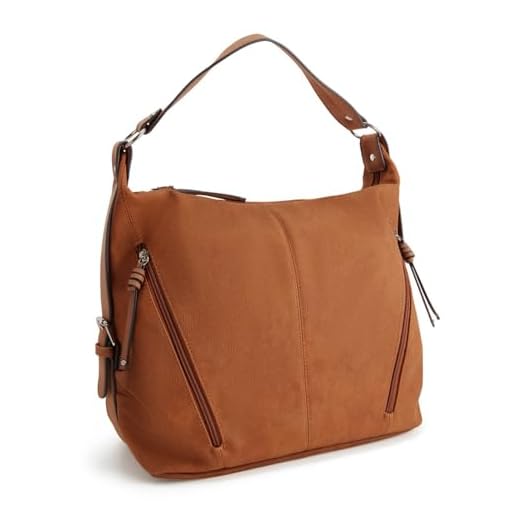 FUCHSI Kopfmassage Spinne mit 20 Fühler | Kopfspinne für perfekte Entspannung | hochwertig verarbeitet mit Holzgriff | Kopfmassagegerät Relax Wellness Kopfgreif Massagespinne 6 TOM TAILOR - Womenswear CAIA Damen Schultertasche one size, cognac, 37x14x30