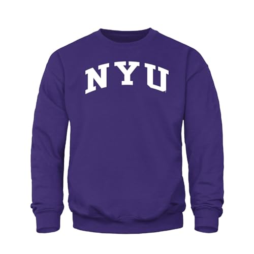 Barnesmith New York University NYU Violets Adult Unisex Crewneck Sweatshirt Classic Purple XX-Large