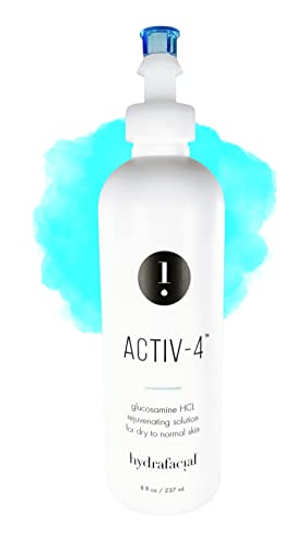 Hydrafacial Activ-4 Glucosamine HCL Treatment Serum and Rejuvenating Solution for Dry to Normal Skin. Authentic Activ 4 Skin made by Edge Systems use in Official Branded Devices., 8.0 Fl Oz