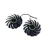Courant : 0,40AMP KAYOUDE 2 PIÈCES/ENSEMBLE PLD09210S12HH GTX 1660 SUPER VENTUS XS OC GPU VENTILATEUR, Compatible for MSI, TI Ventilateur De Refroidissement Carte Vidéo