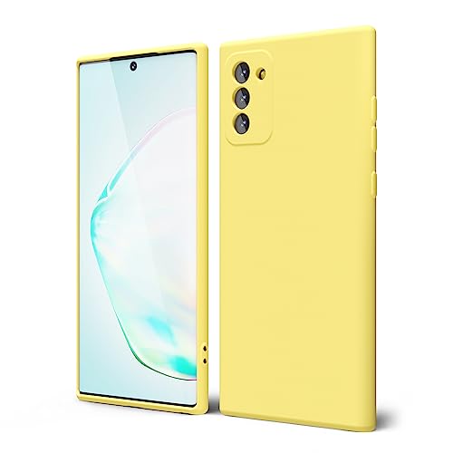Coque Galaxy Note 10 antichoc en TPU flexible - silicone gel mince jaune