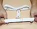 Adjustable Elastice 2 Rows Leather Leg Harness Garter Belt Punk Gothic Thigh Ring Garter (White)