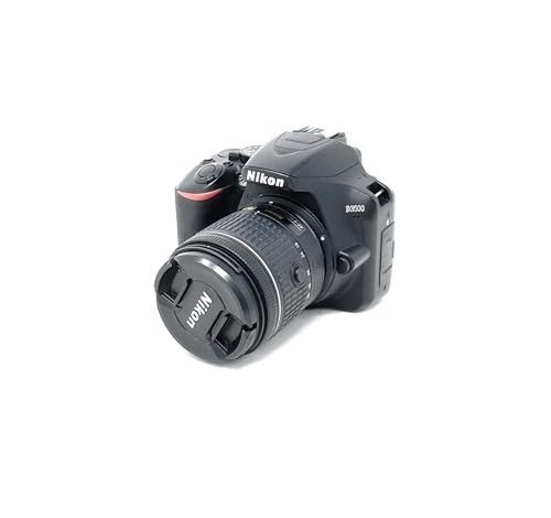 Nikon D3500 - Cámara Réflex, Kit con Objetivo 18/55, 24.2 MP, DX, CMOS, montura F, ISO 100-25600, USB, LCD TFT de 3.2', botón AE-L/AF-L, CPU, Modo Automático, color negro