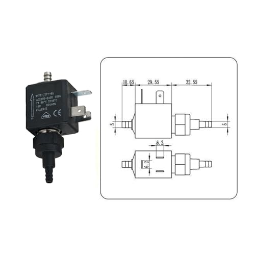 Bomba de agua por succión de émbolo JYPT-6A de 19W para un flujo continuo de vapor 3