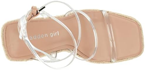 Madden Girl Women's Hillarie Wedge Sandal, Clear, 9.5 | Image 4