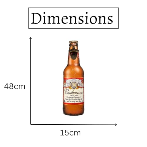 Image of Metal Bottle and Can Opener Bud w eser Beer Bottle Opener Wall Mount