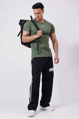 Image of FUAARK Grain Men's Slim Fit Heavyweight Stretchable Raglan Sleeves Gym & Workout Tshirt