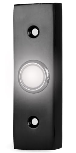 Bouton de sonnette lumineux extérieur résistant aux intempéries laiton A29