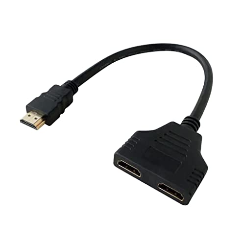 Pipestation HDMI Splitter 1 in 2 Out - HDMI Switch 4K 1080p - HDMI Splitter 1 in 2 Out to Switch Between Two Displays on One Input - HDMI Splitter Between Laptops, TVs, Games Consoles & More