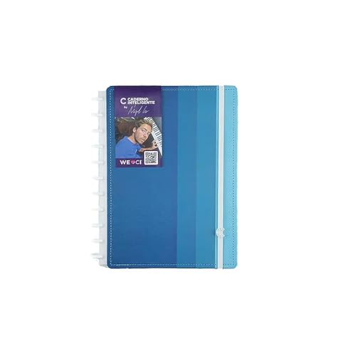 NOVITATE IND E COM DE ART E PAPE E MAT DE ESCR Cuaderno inteligente, A5, azul de Miguel Luz, 155 x 220 mm, 80 hojas