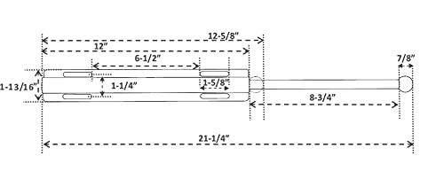 H. Bowes 80-PC-POLY 12 Inch Valet Rod Standard For Closet Polished Chrome Pc Metal thumb #2