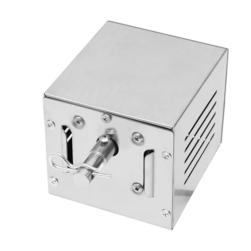 AOOUNGM Moteur de Barbecue, Moteur Tourne Broche pour Barbecue en Acier Inoxydable, 80-100 kg Moteur électrique pour dîner en Famille, Barbecue en Plein air