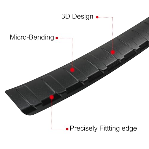 Image of Rear Bumper Protector for Subaru 2018-2023 Crosstrek XV Car Accessories ABS Plastic Material Matte Black Resistant Trunk Door Entry Guards