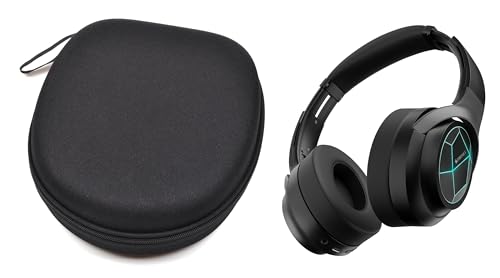 Image of M.G.R.J Portable Carrying Headphone Case Cover for ZEBRONICS Silencio 111 / ZEBRONICS Envy 2 Wireless Over Ear Headphone (Hard|EVA|Black)